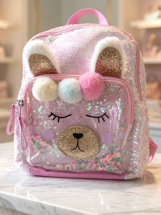 Other - Cat & Jack Sequin Llama Mini Backpack-NEW